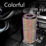 Cute Car Interior Supplies Creative Decoration Crystal Box Car Round