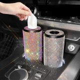 Cute Car Interior Supplies Creative Decoration Crystal Box Car Round