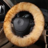 Universal Winter Warm Fur Car Steering Wheel Cover