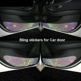 Rhinestone Car Door Protective Sticker Bling Diamond Scratch Wheel Covers