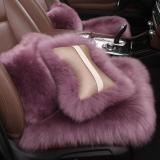 Long Wool Sheepskin Fur Car Support Pillow 22233