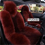 1Pcs Set Fur Car Seat Pink Wool Winter Thick Faux Wheel Covers