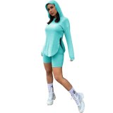 Women's Hooded Long Sleeve Bodysuits Bodysuit Outfit Outfits H15465