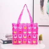 Fashion Folded Jelly Cute Women Beach PVC Candy Bucket Bags DJ00617