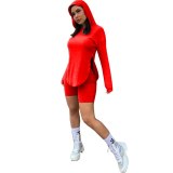 Women's Hooded Long Sleeve Bodysuits Bodysuit Outfit Outfits H15465