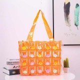 Fashion Folded Jelly Cute Women Beach PVC Candy Bucket Bags DJ00617
