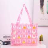 Fashion Folded Jelly Cute Women Beach PVC Candy Bucket Bags DJ00617