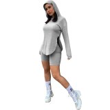 Women's Hooded Long Sleeve Bodysuits Bodysuit Outfit Outfits H15465