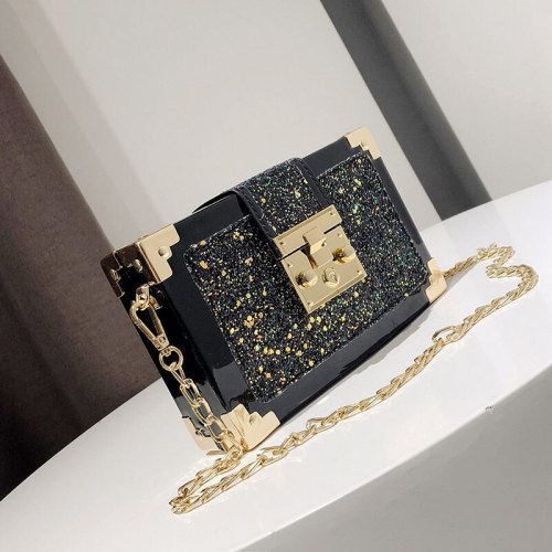 Fashion Sequins Small Tide Cool Wild Shoulder Messenger Bags 104-186273