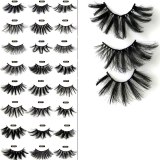 Hot Sale 5 Pair 3D Mink Hair 25mm Fluffy False Eyelashes