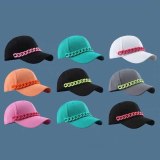 Men Stretch Hip-Hop Sun Color Chain Summer Sunshade Hats JH8794105