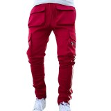 Men Reflective Multi-Pocket Hip Hop Track Pant Pants CK-806-80718