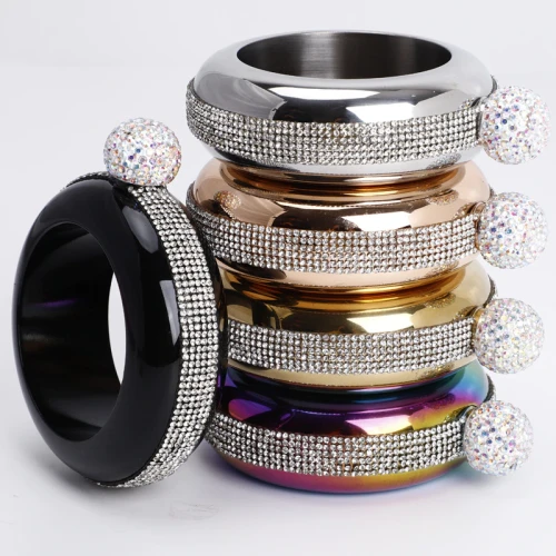 Hip Flask Portable Round Stainless Steel Bracelet Jewelry Alcohol Bottle Gift TOP-SZ03647