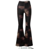 Women Summer Fashion Sexy Snake Print High Waist Jeans Pant Pants Q21PT24556