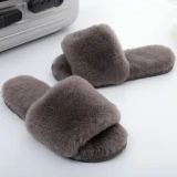 Women New Real Sheepskin Wool Fur Slippers