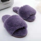Women New Real Sheepskin Wool Fur Slippers