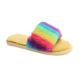 Colorful Plush Flip Flops Slippers