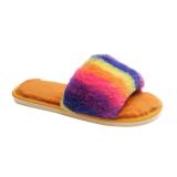 Colorful Plush Flip Flops Slippers