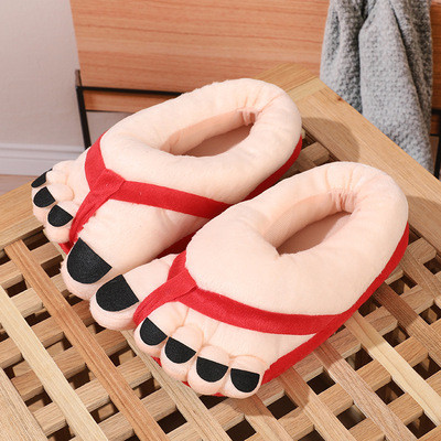 Creative Toe Plush Slippers