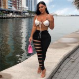 Fashion Women Sexy Jeans Street Casual Hole High Waist Pencil Pants PD931122