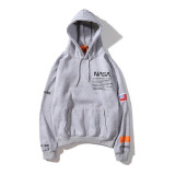 Hip-Hop Street Style Hooded Letter Tops 350112