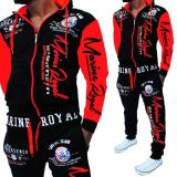 Men Hip Hop Hooded Printed Tracksuits Tracksuit Outfit Outfits Jogging Suit Sports Suit 710112