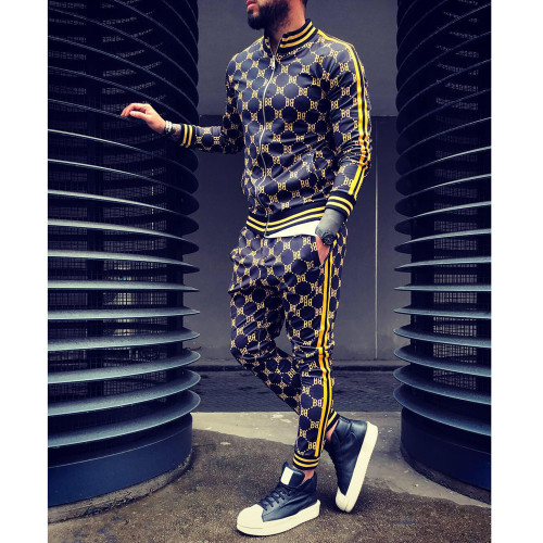 Fashion Men 3D Printing Fitness Tracksuits Tracksuit Outfit Outfits Jogging Suit Sports Suit tz-34d