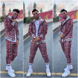 Men's Zipper 2PC Tracksuits Tracksuit Outfit Outfits Jogging Suit Sports Suit TZ-211829