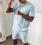 Summer Men Short Sleeve Two Piece Tracksuits Tracksuit Outfit Outfits Jogging Suit 2128293