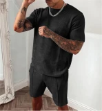 Summer Men Short Sleeve Two Piece Tracksuits Tracksuit Outfit Outfits Jogging Suit 2128293