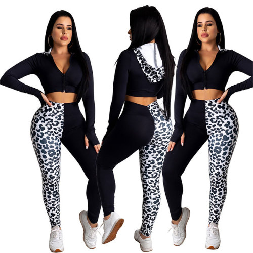 Women Long Sleeve Hooded Two pcs one set Tops with Bottom Pants(shorts)outfit outfits YSM80819