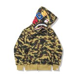 Spring and Autumn Shark Head Hoodie Camouflage Printed Tops 1-158091