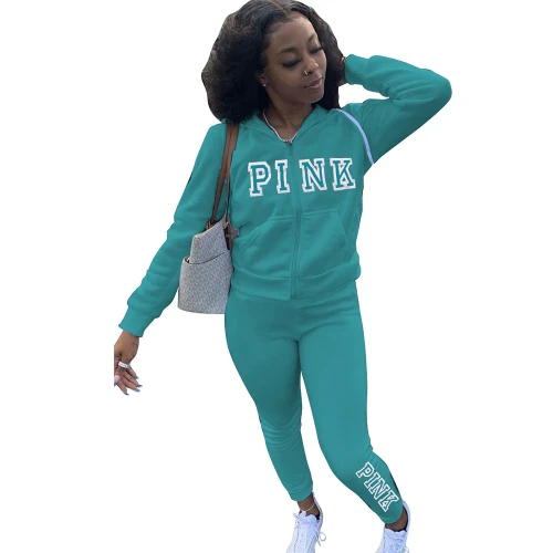 Women Pink Letter Tracksuits Tracksuit Outfit Outfits Jogging Suit Sports Suit FA714051