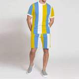 Men's Short Sleeve Two Piece Tracksuits Tracksuit Outfit Outfits Jogging Suit 216677