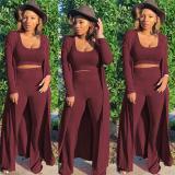 Women Three Piece Set Tops With Bottom Pants(shorts)Outfit Outfits YSM82031