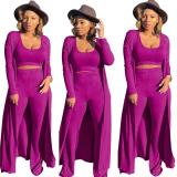 Women Three Piece Set Tops With Bottom Pants(shorts)Outfit Outfits YSM82031
