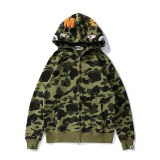 Spring and Autumn Shark Head Hoodie Camouflage Printed Tops 1-158091