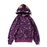 Spring and Autumn Shark Head Hoodie Camouflage Printed Tops 1-158091