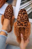 Women's Fur Slip-on Point Toe Fashion Plush Slippers