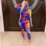 Women Tie-Dye Two pcs one set Tops with Bottom Pants(shorts)outfit outfits YSM84556