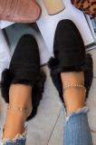 Women's Fur Slip-on Point Toe Fashion Plush Slippers