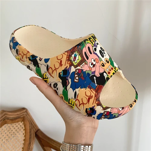 Fashion Thick-Soled Indoor Slippers Slides
