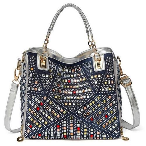 Fashion Women Creative Casual Rhinestone Diamond Handbags 6813-1829#