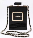 CDB06 acrylic bags Crystal Dinner evening party clutch with chains
