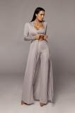 Women Bandage Lace Up Long Sleeve 3 Piece Sets K923445
