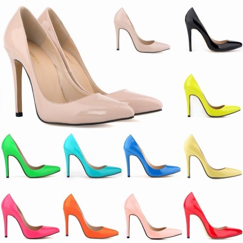 Women Sexy Leisure Party Pointed Toe Thin Heel High Heels Shoes 3023-12