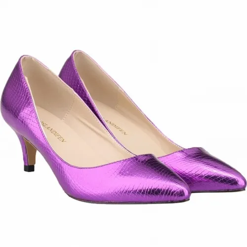Women Classic Basic Pointed Toe PU 6CM Thin High Heels 6789-12