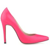 Women Pumps PU Patent Leather Pointed Toe 11CM High Heels 302-2132