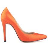 Women Pumps PU Patent Leather Pointed Toe 11CM High Heels 302-2132