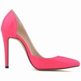 Women Fashion Patent Leather Pointed Toe 11CM Thin High Heels 302-1829